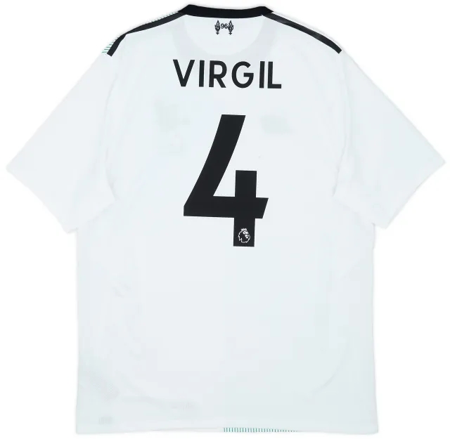 2017-18 Liverpool Away Shirt Virgil #4 - 7/10 - (L)