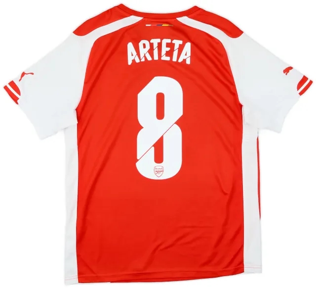 2014-15 Arsenal Home Shirt Arteta #8 - 8/10 - (L)