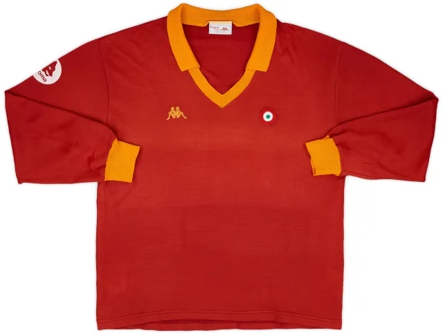1984-85 Roma Home L/S Shirt #5 - 6/10 - (L)