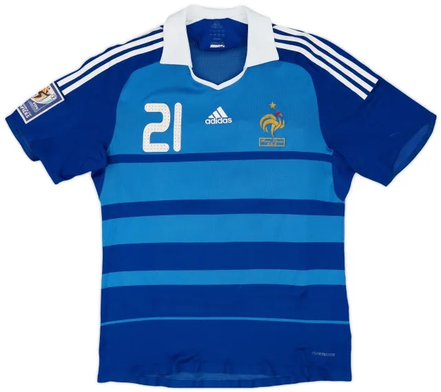 2009-10 France Match Issue World Cup Qualifier Home Shirt #21