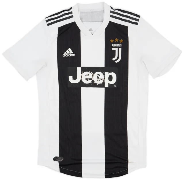 2018-19 Juventus Authentic Home Shirt - 4/10 - (M)