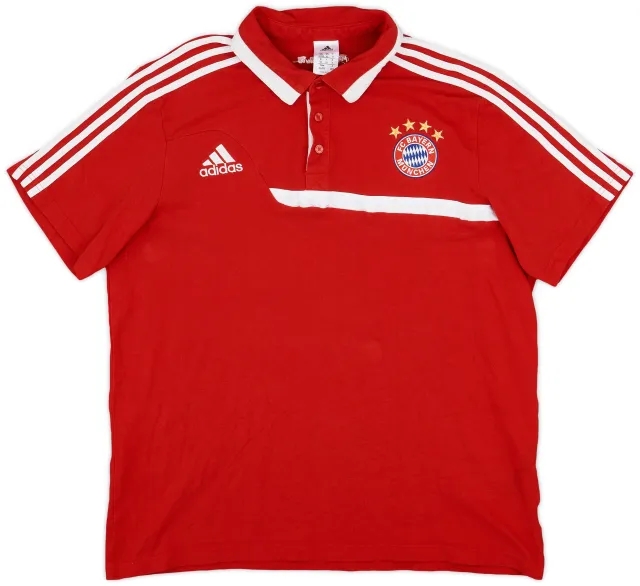 2013-14 Bayern Munich adidas Polo Shirt - 9/10 - (XXL)