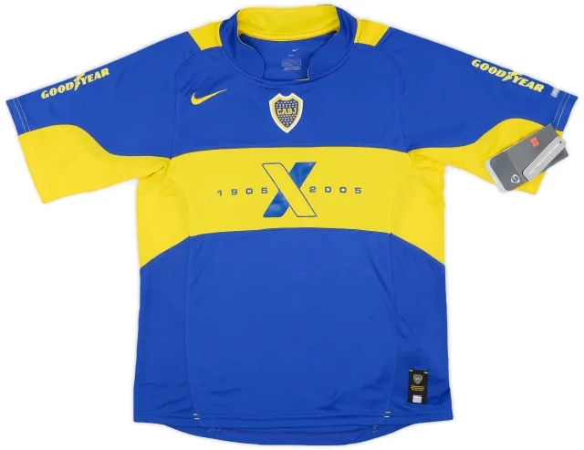 2005 Boca Juniors Home Shirt (L.Boys)