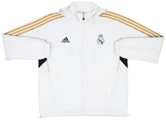 2011-12 Real Madrid adidas Hooded Track Jacket - 7/10 - (L/XL)