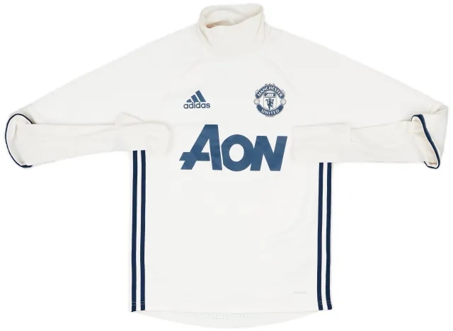 2016-17 Manchester United adidas Sweat Top - 9/10 - (XS)