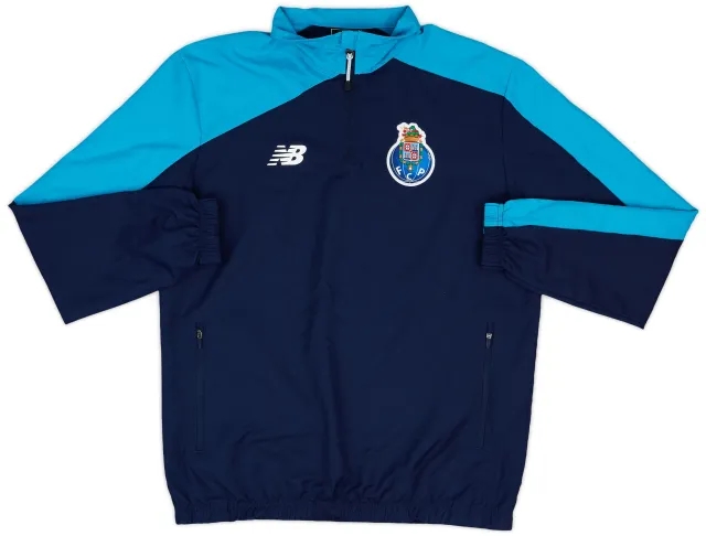 2015-16 Porto New Balance 1/4 Zip Drill Top - 10/10 - (M)