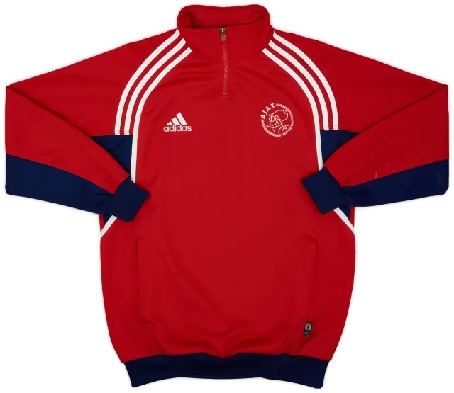 2000-01 Ajax adidas 1/4 Zip Drill Top - 8/10 - (XL.Boys)