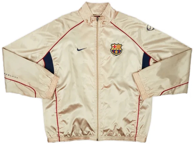 2001-02 Barcelona Nike Track Jacket - 7/10 - (XL.Boys)