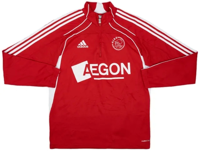 2010-11 Ajax adidas 1/4 Zip Drill Top - 5/10 - (M/L)