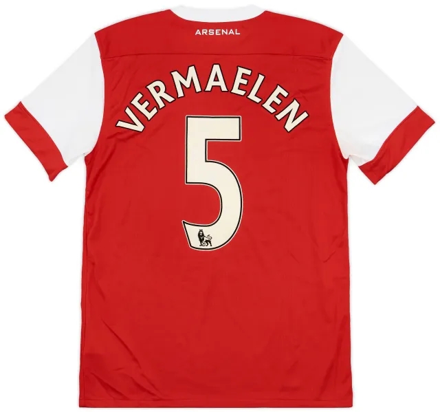 2010-11 Arsenal Home Shirt Vermaelen #5 - 4/10 - (M)