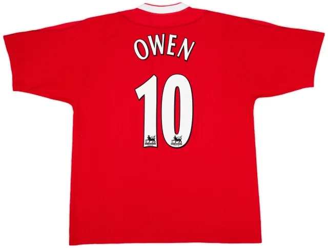 2002-04 Liverpool Home Shirt Owen #10 - 9/10 - (XL)