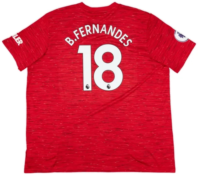 2020-21 Manchester United Home Shirt B.Fernandes #18 - 10/10 - (3XL)