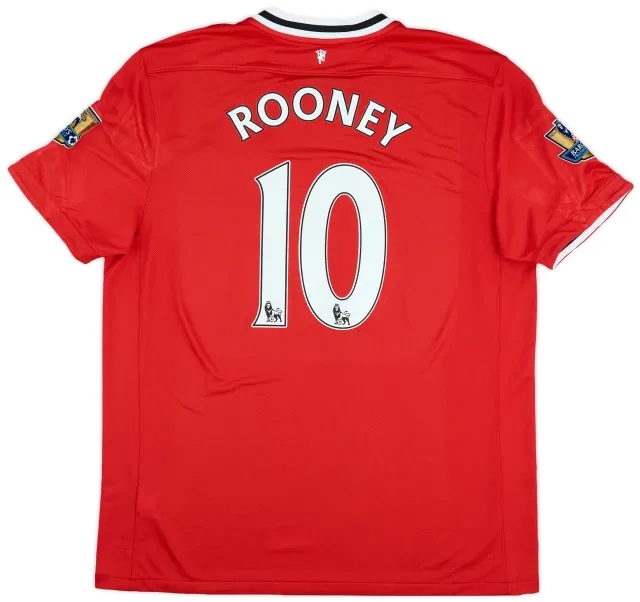 2011-12 Manchester United Home Shirt Rooney #10 - 8/10 - (XL)