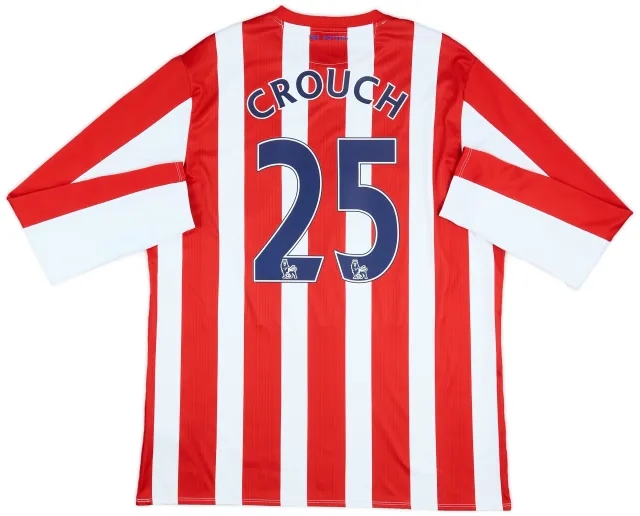 2015-16 Stoke City Home L/S Shirt Crouch #25 - 6/10 - (XL)
