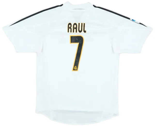 2004-05 Real Madrid Home Shirt Raul #7 - 7/10 - (M)