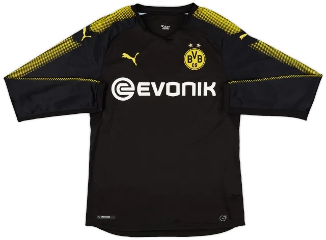 2017-18 Borussia Dortmund Away L/S Shirt - 7/10 - (L)