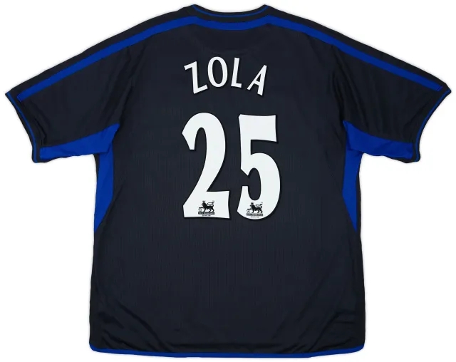 2002-04 Chelsea Away Shirt Zola #25 - 10/10 - (XXL)