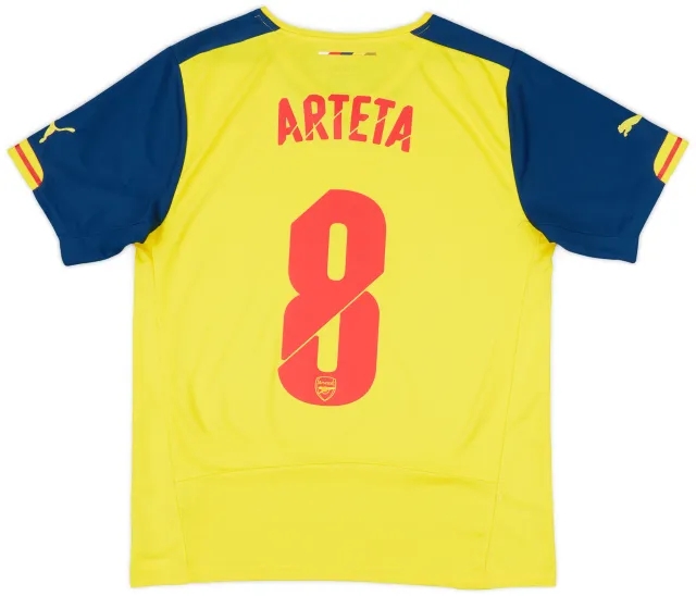 2014-15 Arsenal Away Shirt Arteta #8 - 8/10 - (M)