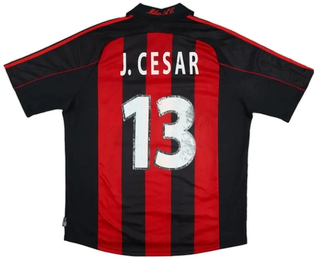 2000-02 AC Milan Home Shirt J.Cesar #13 - 5/10 - (XL)