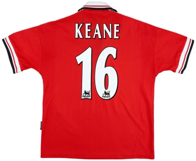 1998-00 Manchester United Home Shirt Keane #16 - 6/10 - (M)