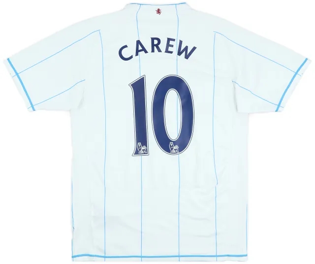 2007-08 Aston Villa Away Shirt Carew #10 - 8/10 - (M)