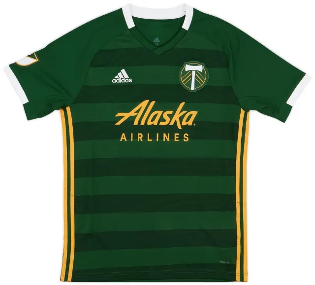 2019-20 Portland Timbers Home Shirt - 9/10 - (M)