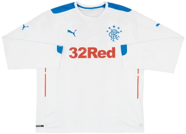 2014-15 Rangers Away L/S Shirt - 6/10 - (XL)
