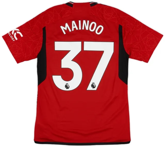 2023-24 Manchester United Home Shirt Mainoo #37 - 8/10 - (M)
