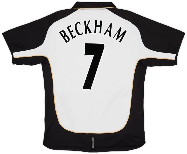 2001-02 Manchester United Centenary Away/Third Shirt Beckham #7 - 5/10 - (L)
