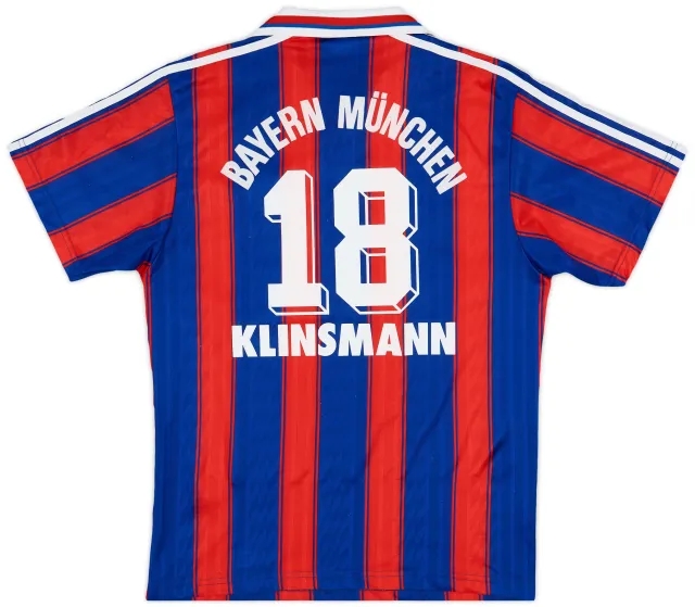 1995-97 Bayern Munich Home Shirt Klinsmann #18 - 7/10 - (S)