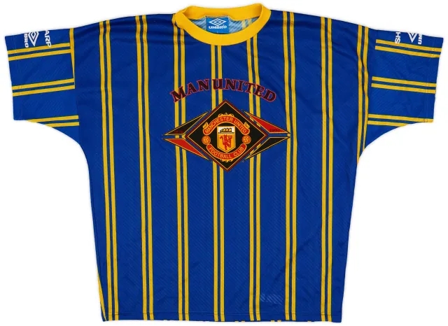 1994-95 Manchester United Umbro Training Shirt - 7/10 - (L)