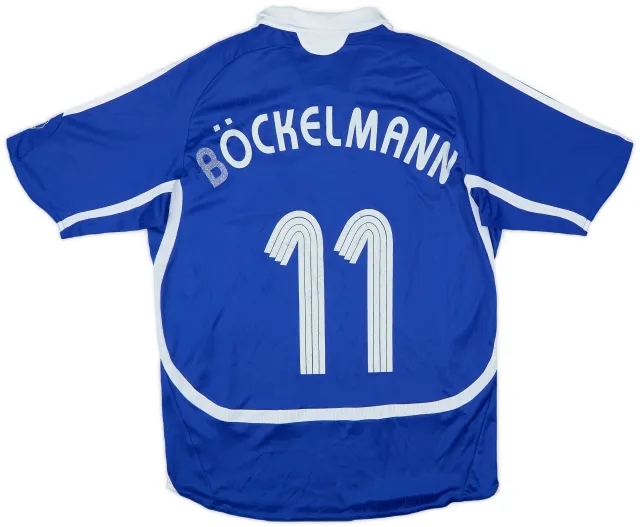 2007-08 Schalke Home Shirt Bockelmann #11 - 4/10 - (L.Boys)