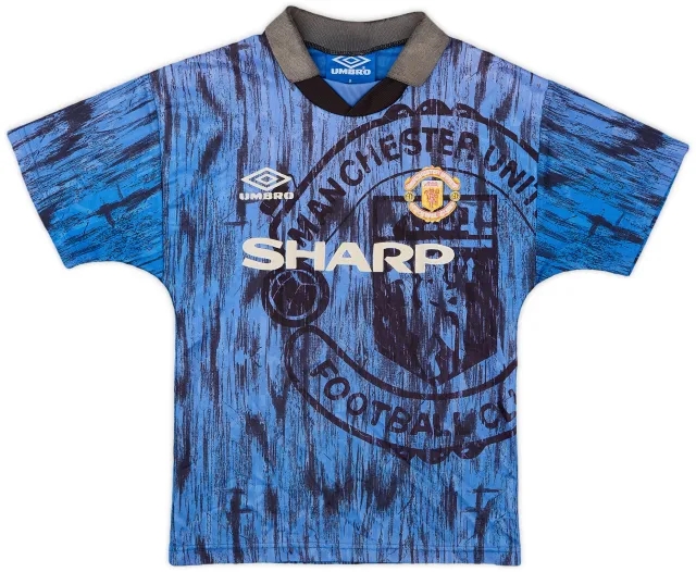1992-93 Manchester United Away Shirt - 5/10 - (M.Boys)
