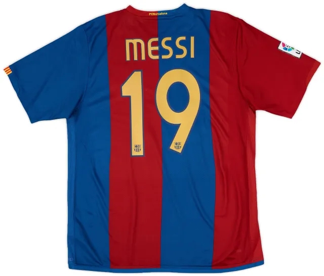 2006-07 Barcelona Home Shirt Messi #19 - 5/10 - (L)