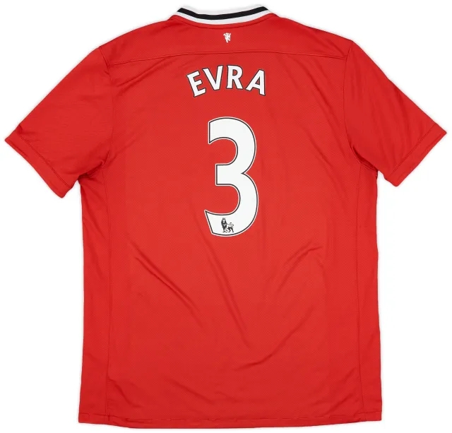 2011-12 Manchester United Home Shirt Evra #3 - 6/10 - (XL)
