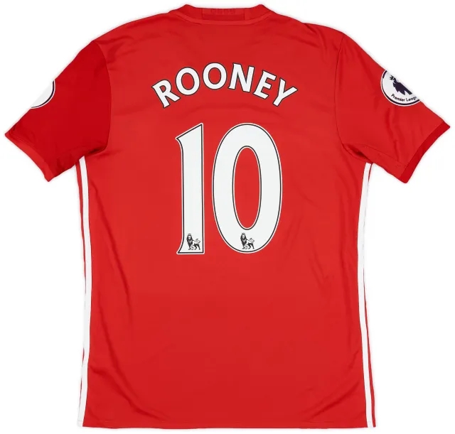 2016-17 Manchester United Home Shirt Rooney #10 - 8/10 - (M)