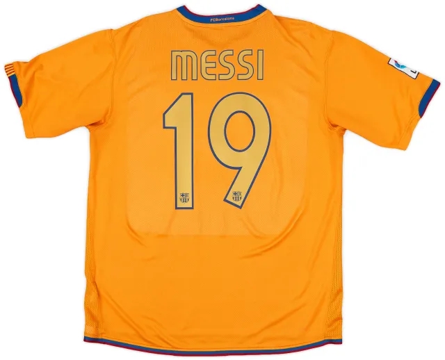 2006-08 Barcelona Away Shirt Messi #19 - 6/10 - (L)