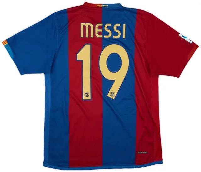 2006-07 Barcelona Home Shirt Messi #19 - 7/10 - (M)