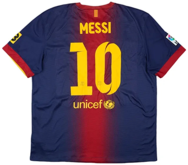 2012-13 Barcelona Home Shirt Messi #10 - 7/10 - (XL)