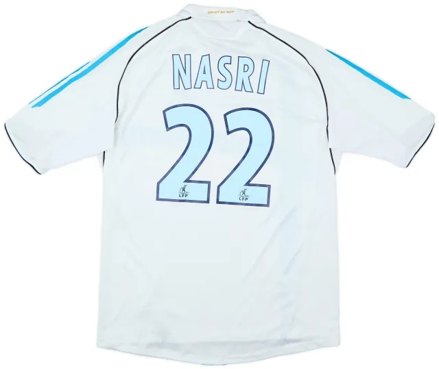 2005-06 Olympique Marseille Home Shirt Nasri #22 - 7/10 - (M)