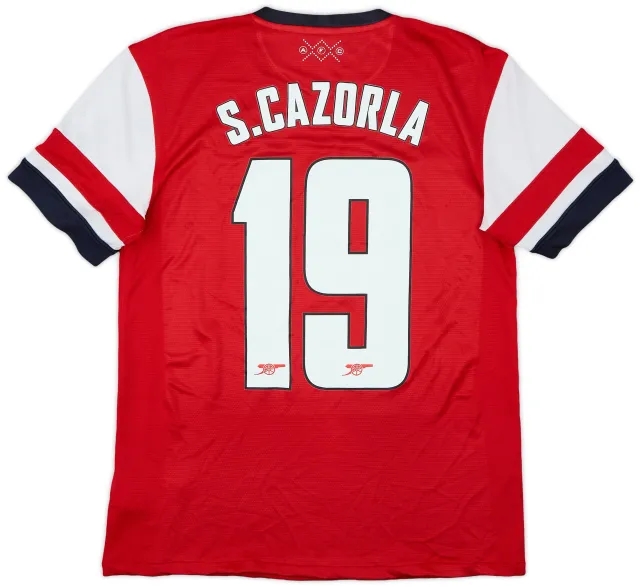 2012-14 Arsenal Home Shirt S.Cazorla #19 - 6/10 - (M)