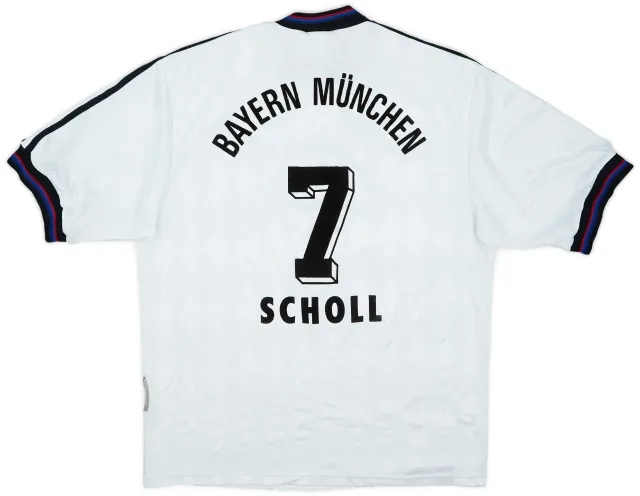 1996-98 Bayern Munich Away Shirt Scholl #7 - 7/10 - (M)