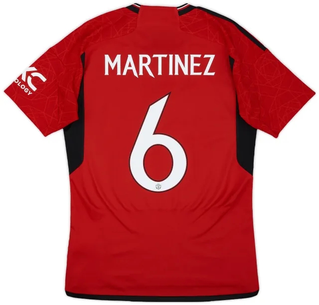 2023-24 Manchester United Home Shirt Martinez #6 - 10/10 - (S)