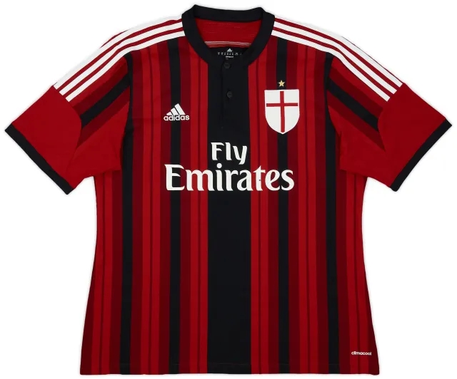 2014-15 AC Milan Home Shirt - 7/10 - (XL)
