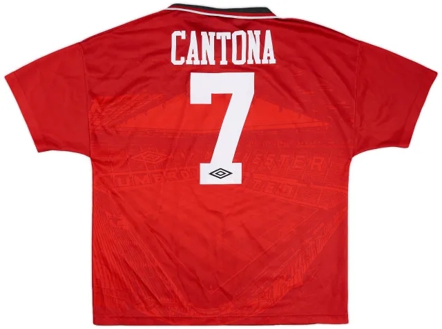 1994-96 Manchester United Home Shirt Cantona #7 - 7/10 - (L)