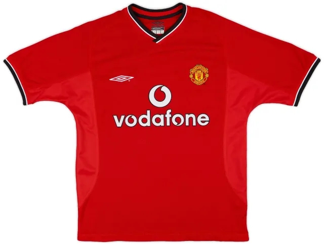 2000-02 Manchester United Home Shirt - 10/10 - (XL.Boys)
