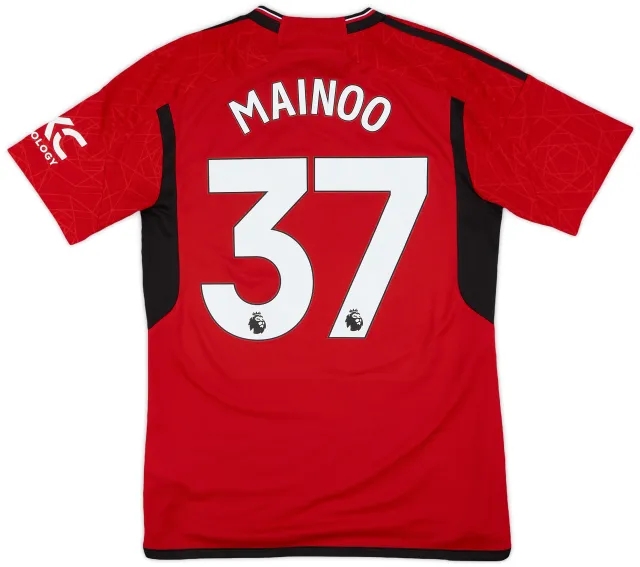 2023-24 Manchester United Home Shirt Mainoo #37 - 10/10 - (M)