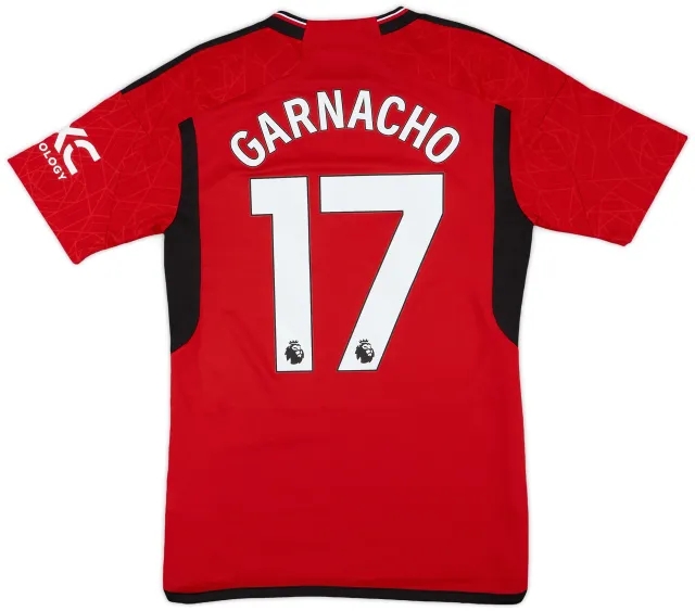 2023-24 Manchester United Home Shirt Garnacho #17 - 10/10 - (S)