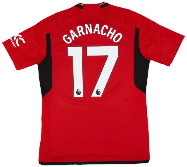 2023-24 Manchester United Home Shirt Garnacho #17 - 10/10 - (L)