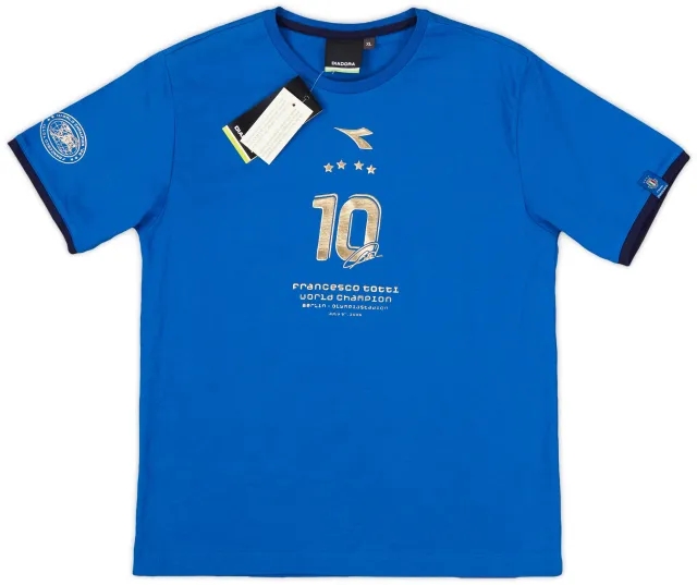 2006 Italy Diadora Francesco Totti Leisure Tee (XL.Boys)